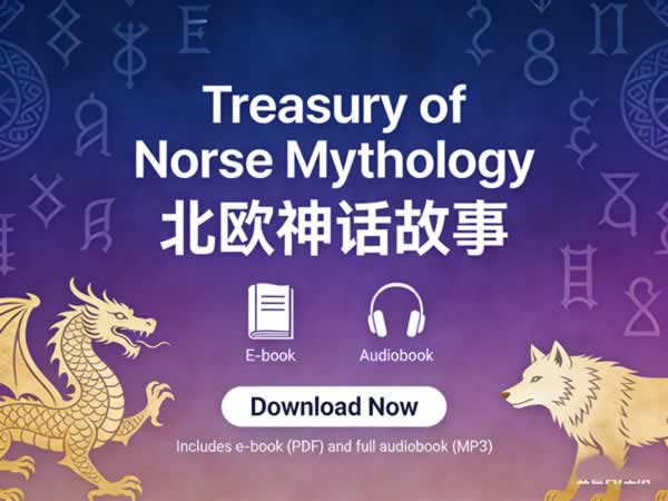 《Treasury of Norse Mythology 北欧神话故事》电子版+音频下载第1张-惠学吧 《treasury Of Norse Mythology 北欧神话故事》电子版+音频下载